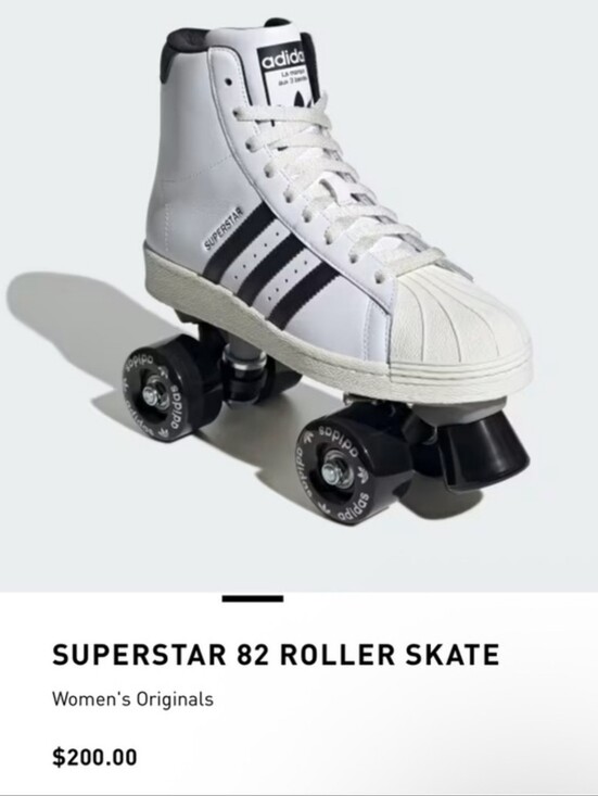 adidas Shoes - adidas Superstar 82 High-Top Roller Skates White & Black